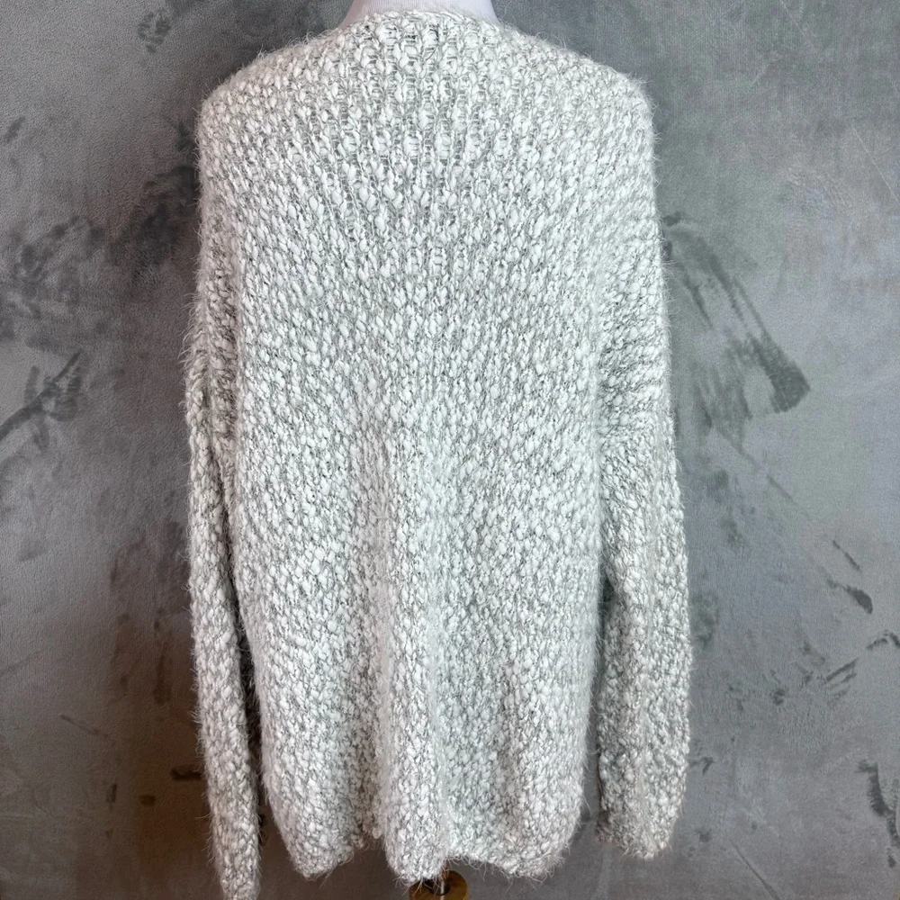Doe & Rae Cozy Popcorn Winter Crochet Sweater Wmn’s Sz L